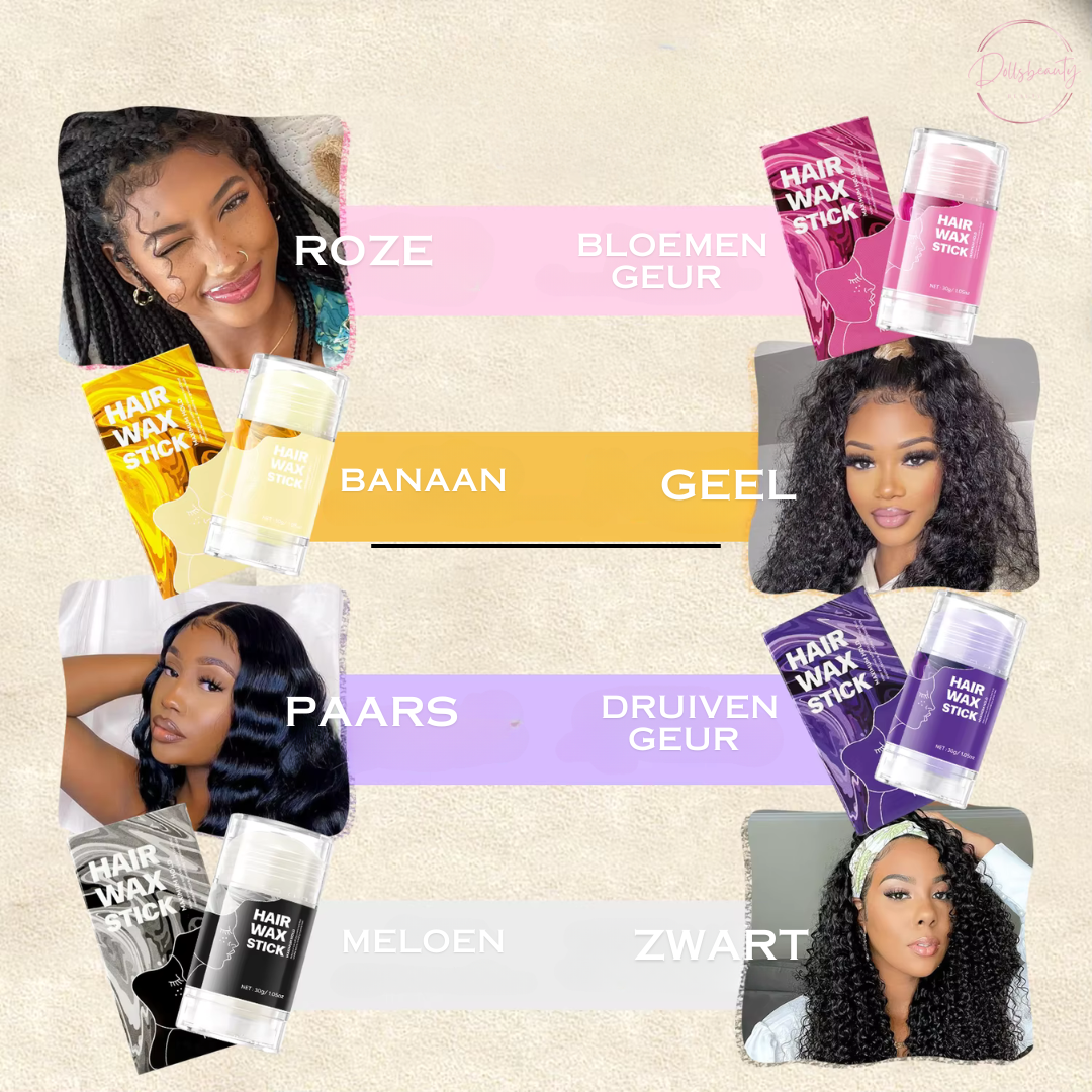 Haar wax stick Met Geur En Edges Borstel