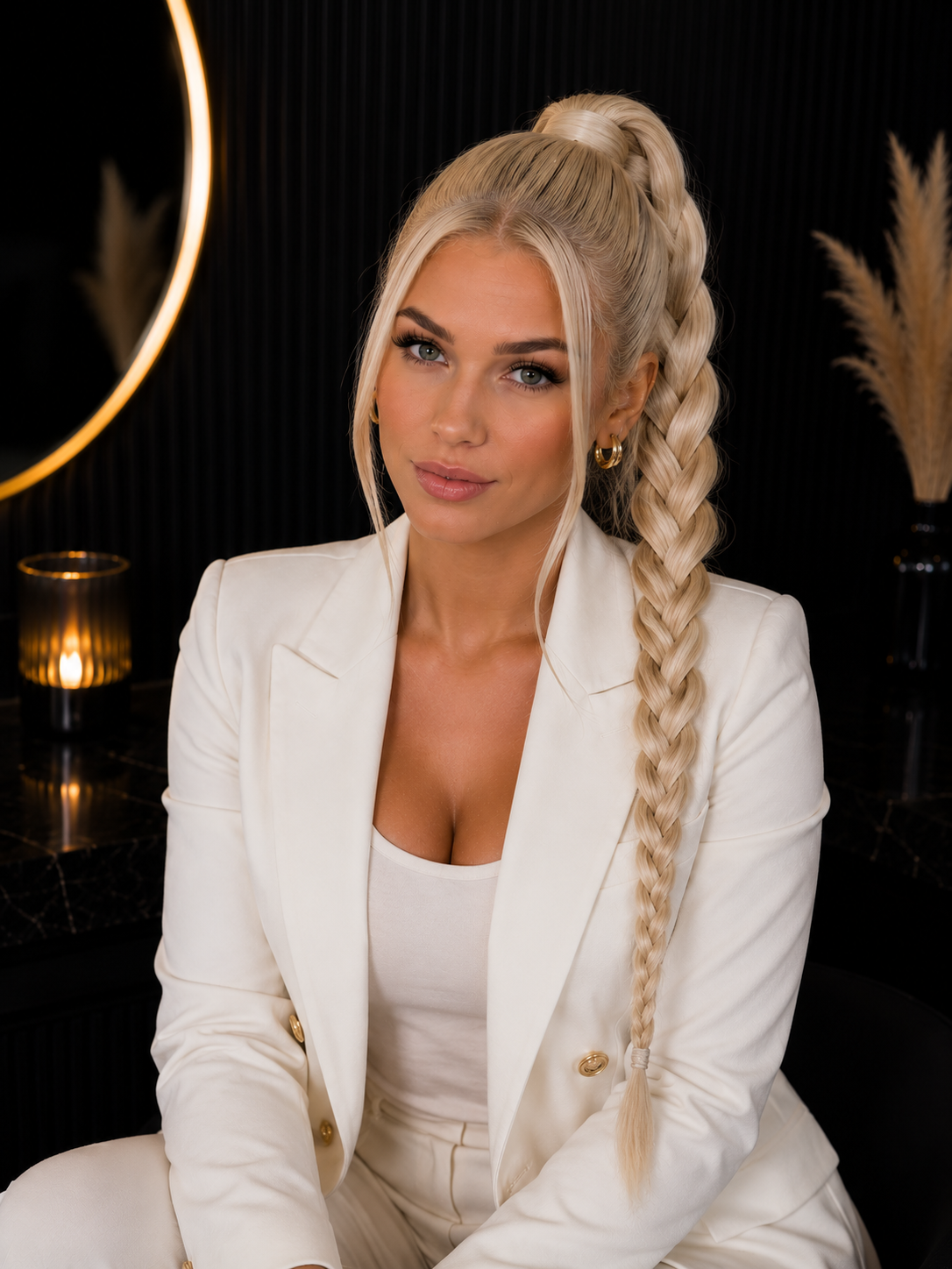 Luxe Braided Ponytail Haar Extensions