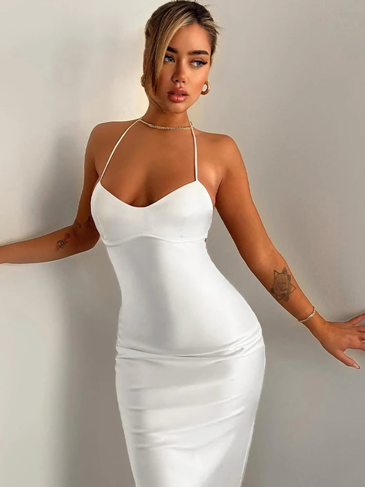 Satin Maxi Dress