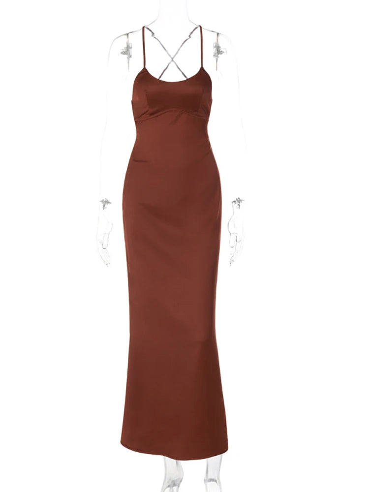 Satin Maxi Dress