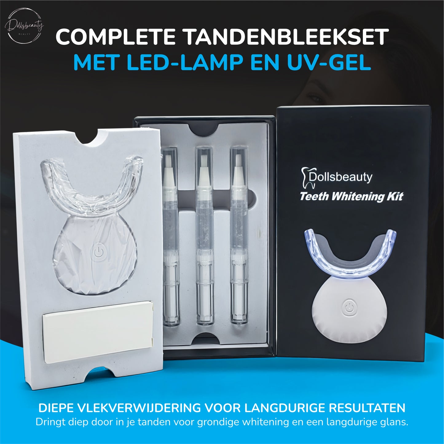 Tandenbleekset Compleet Met Led UV GEL