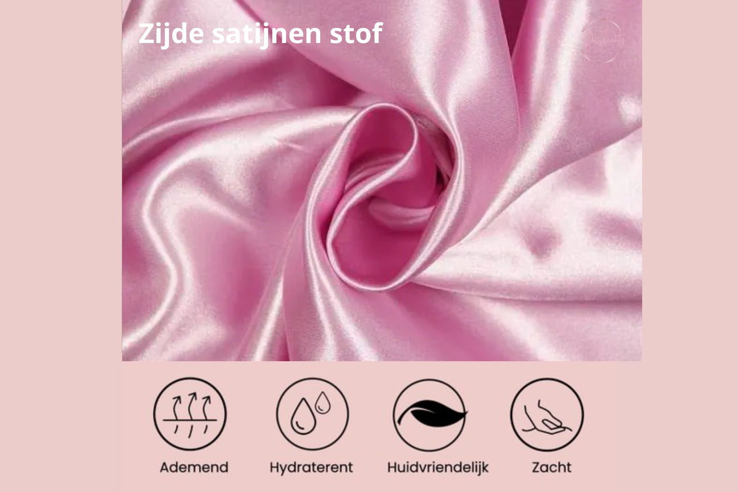 Luxe Satijnen Slaapmuts – 2 Stuks | Elastische Hoofdband met Lange Strikken