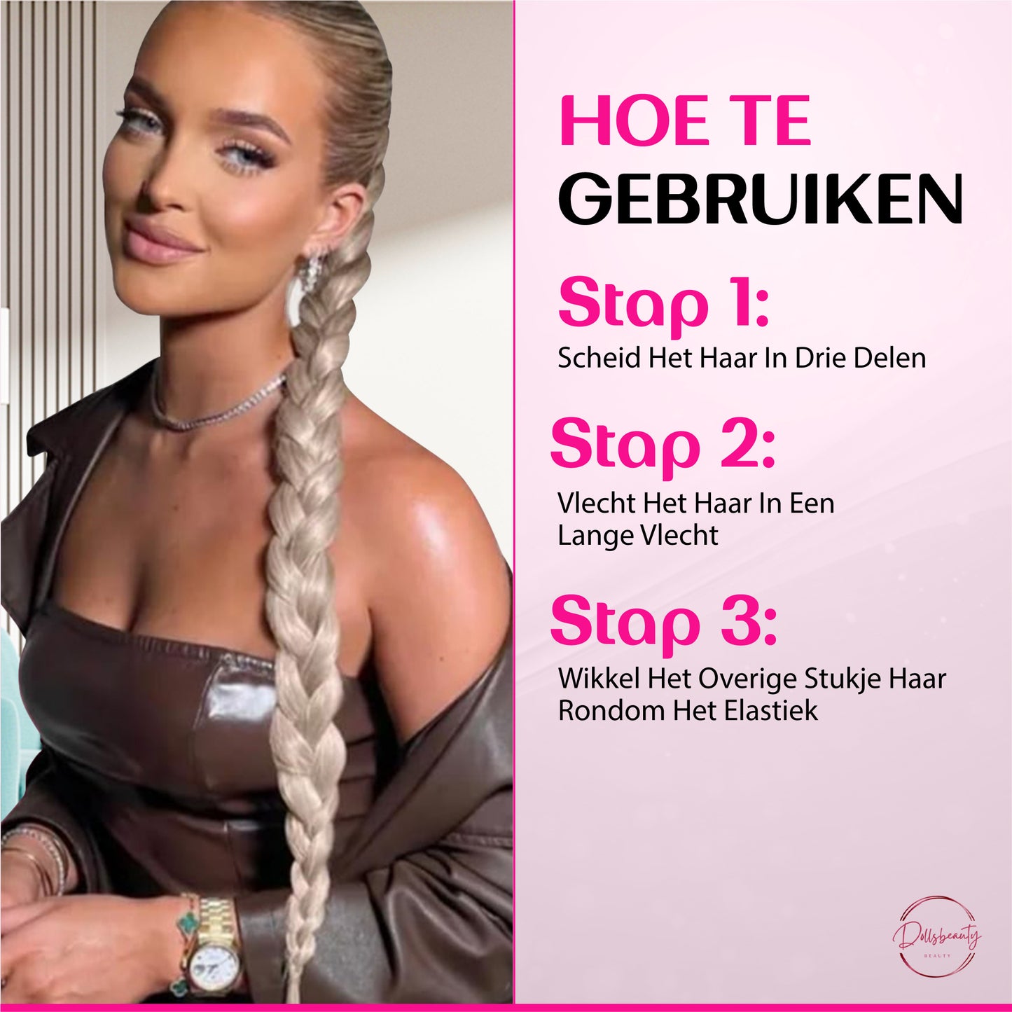 Luxe Braided Ponytail Haar Extensions
