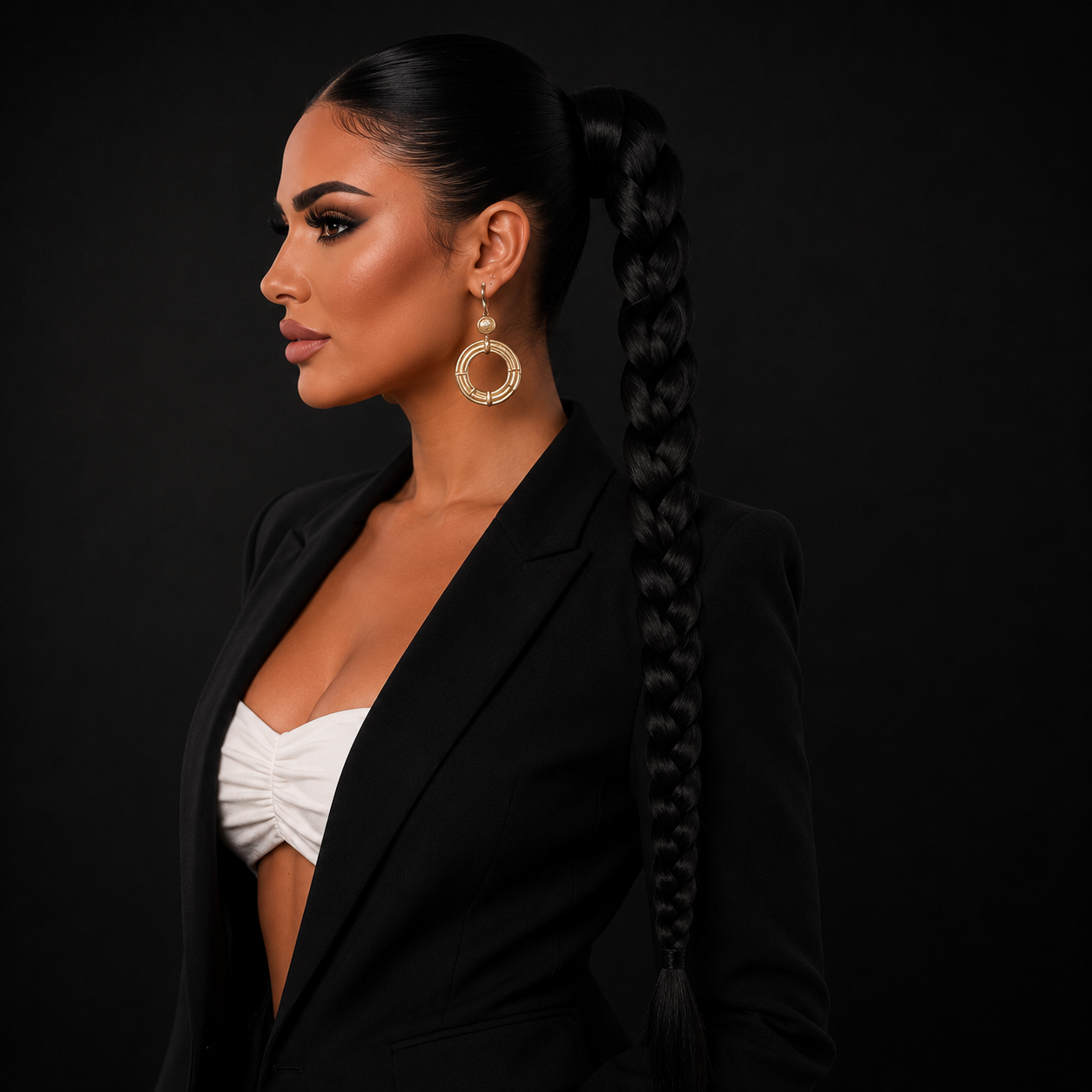 Luxe Braided Ponytail Haar Extensions