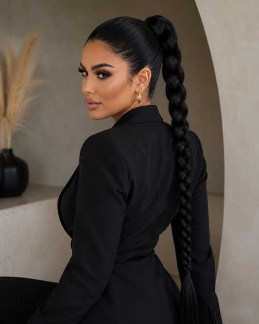 Luxe Braided Ponytail Haar Extensions