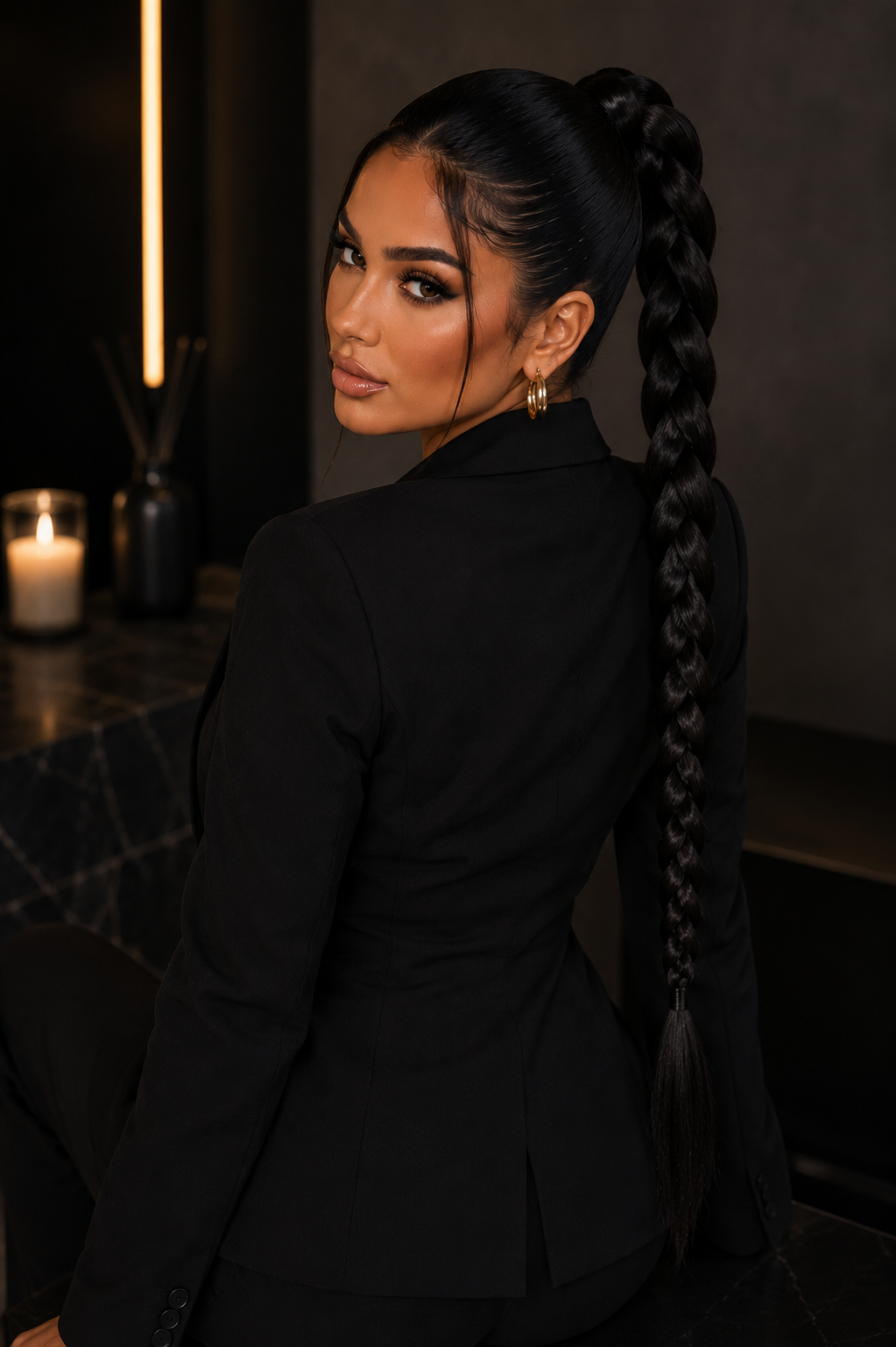 Luxe Braided Ponytail Haar Extensions