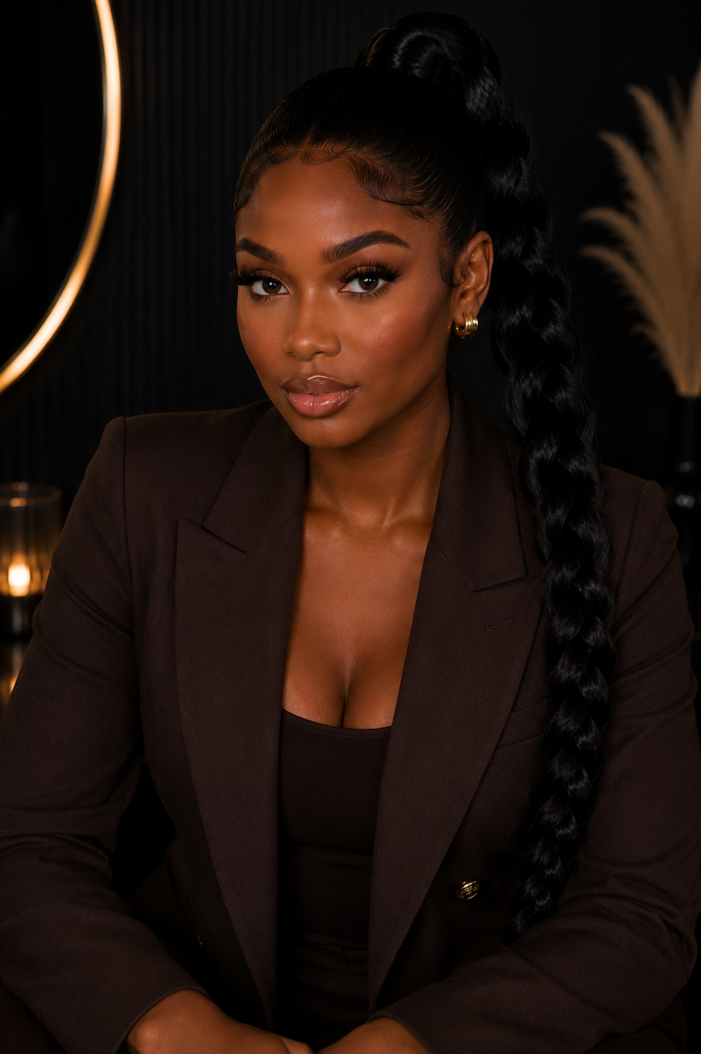 Luxe Braided Ponytail Haar Extensions