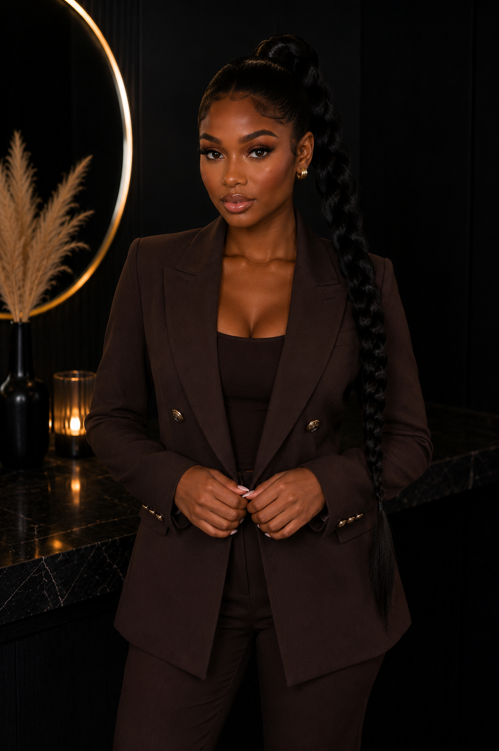 Luxe Braided Ponytail Haar Extensions