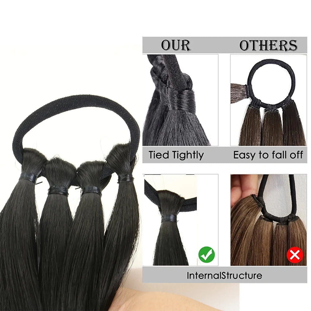 Ponytail Extensions Synthetic Boxing Braids Ponytail