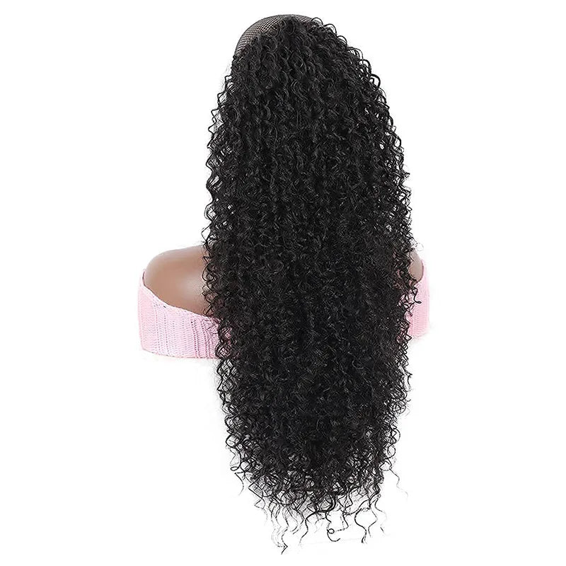 Afro Kinky Curly Hair Pieces Synthetic Heat Resistant