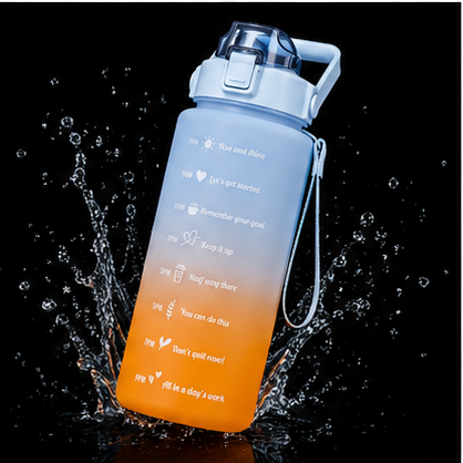 2 liter Motivatie Waterfles met Tijdmarkering