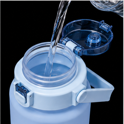 2 liter Motivatie Waterfles met Tijdmarkering