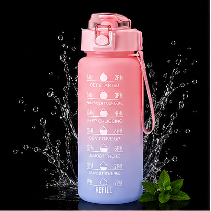 2 liter Motivatie Waterfles met Tijdmarkering