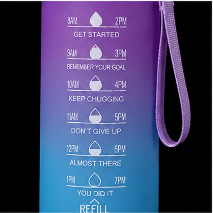 2 liter Motivatie Waterfles met Tijdmarkering